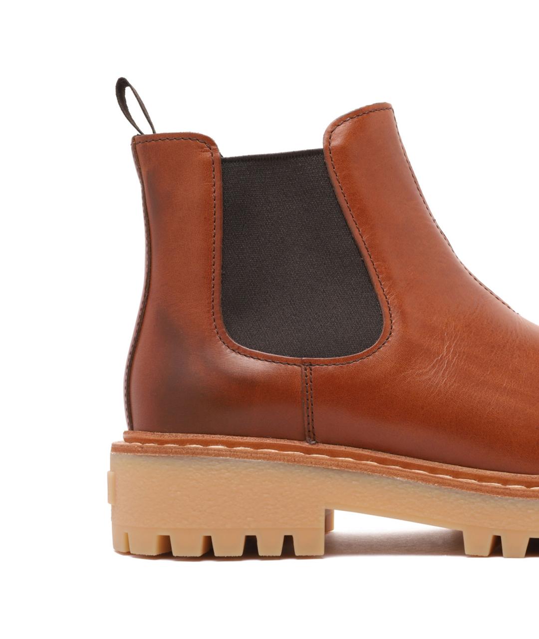 PRADA Коричневые кожаные высокие ботинки, фото 4