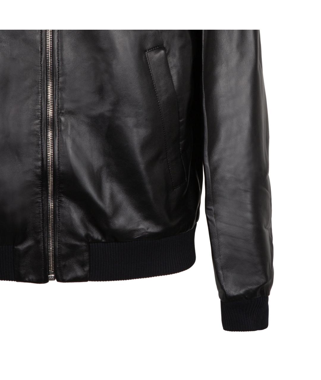 PRADA Черная кожаная куртка, фото 4