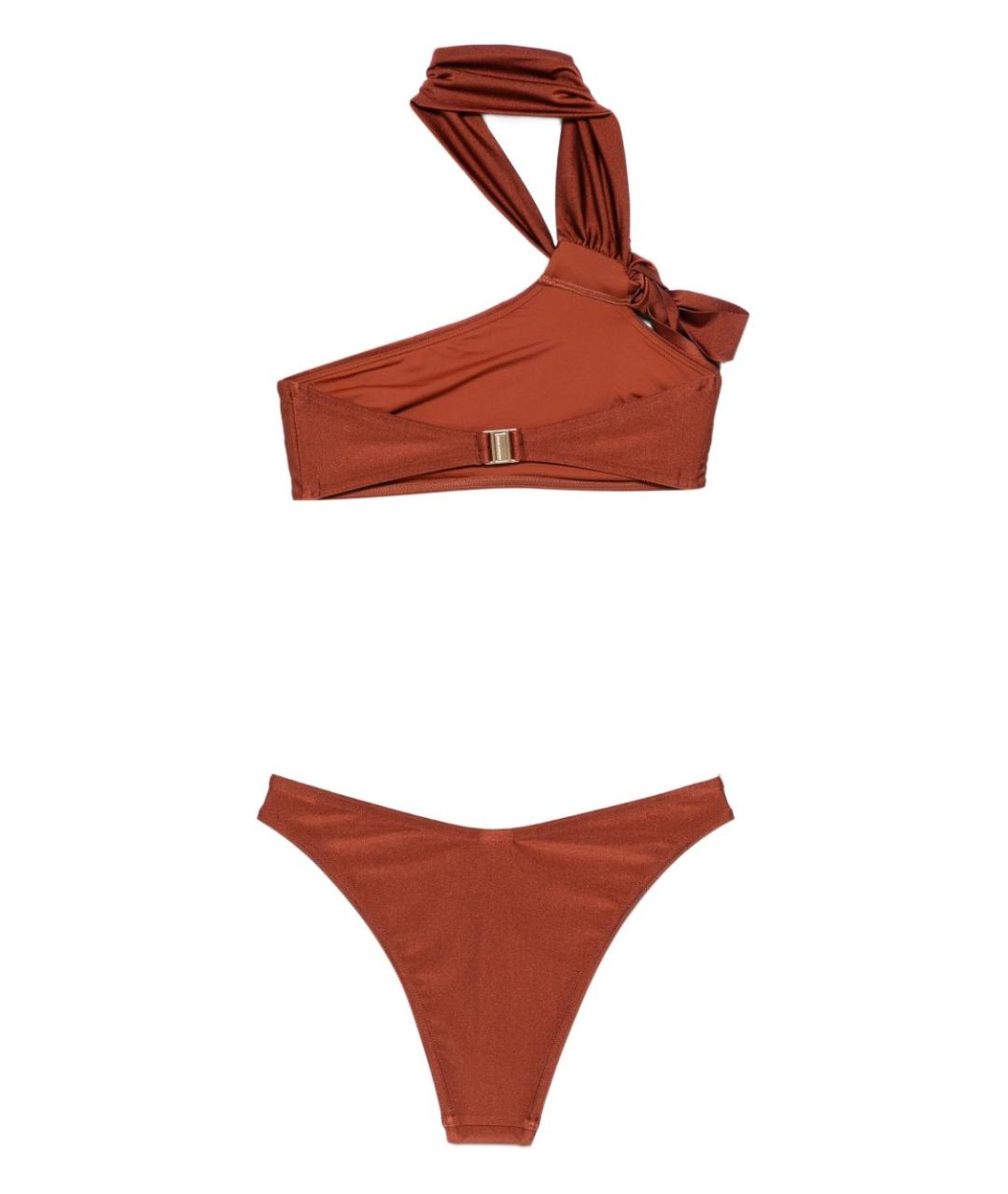 ZIMMERMANN Коричневый полиэстеровый купальник, фото 2