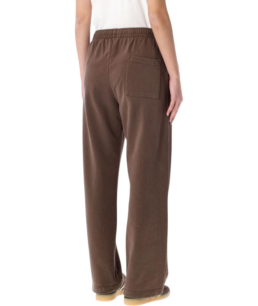 SPORTY AND RICH Коричневые хлопковые прямые брюки, фото 2