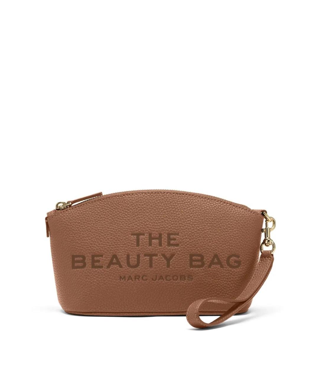 MARC JACOBS Коричневая кожаная косметичка, фото 4