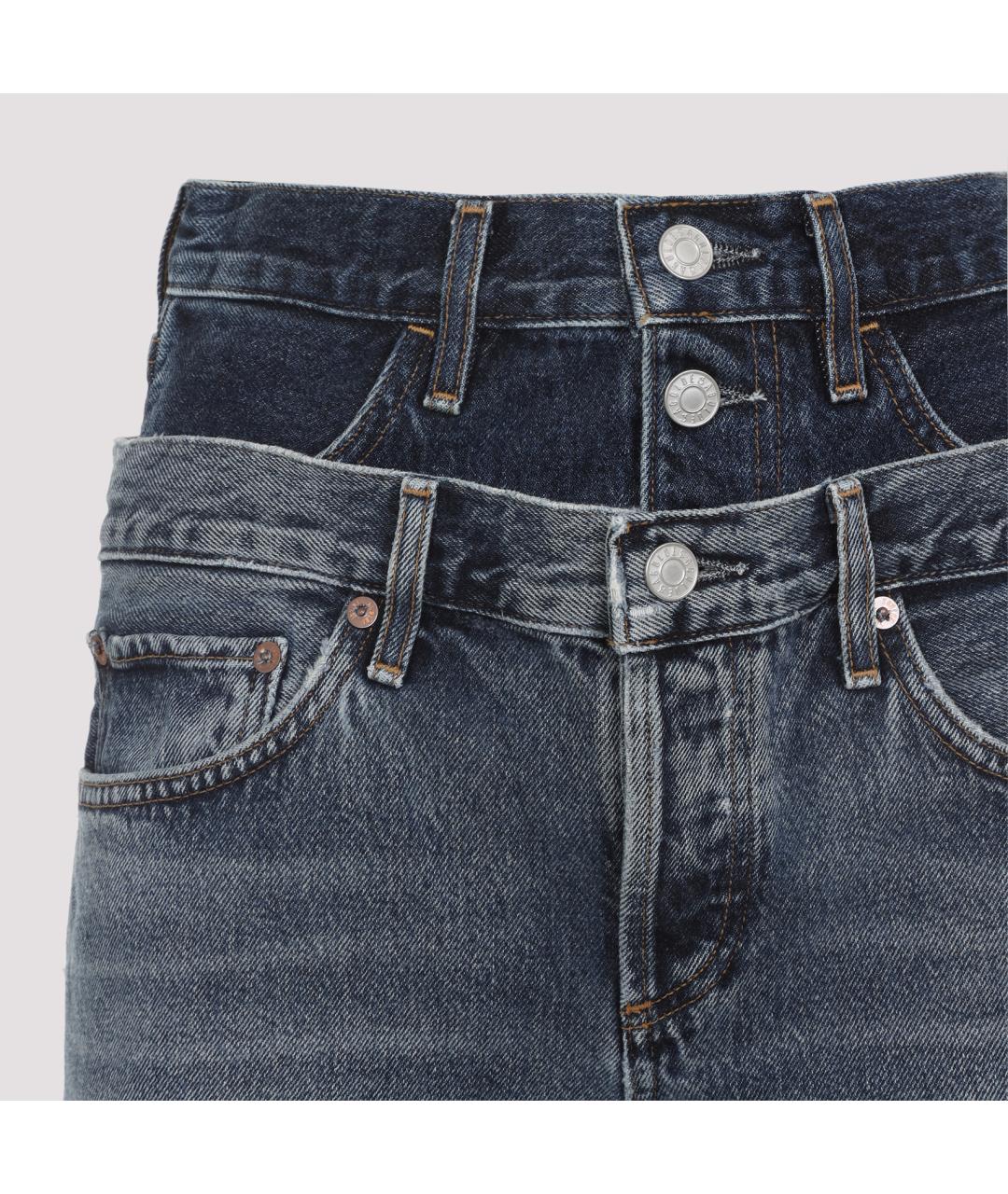 AGOLDE Синие хлопковые прямые джинсы, фото 3