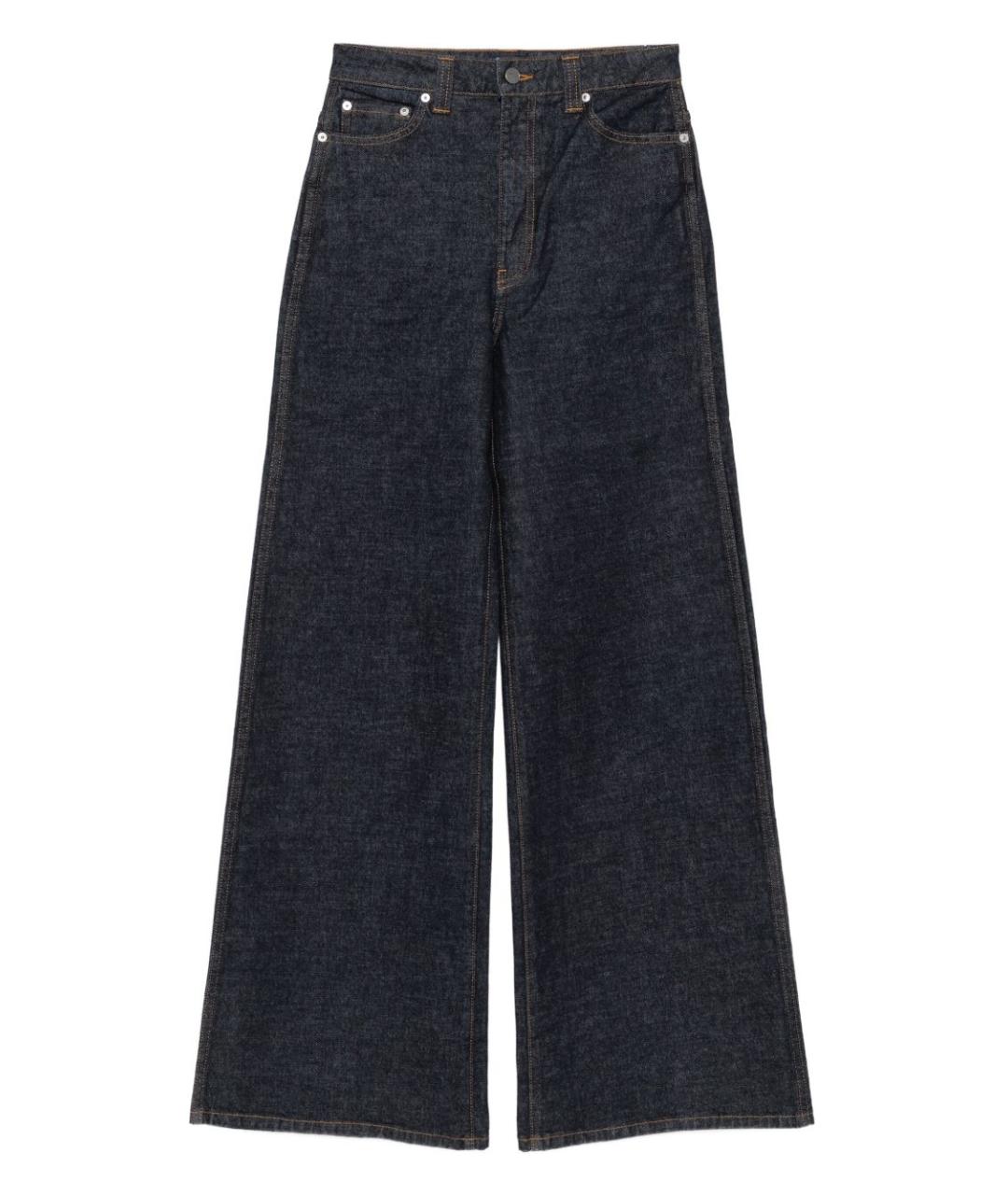 KHAITE Синие хлопковые прямые джинсы, фото 1