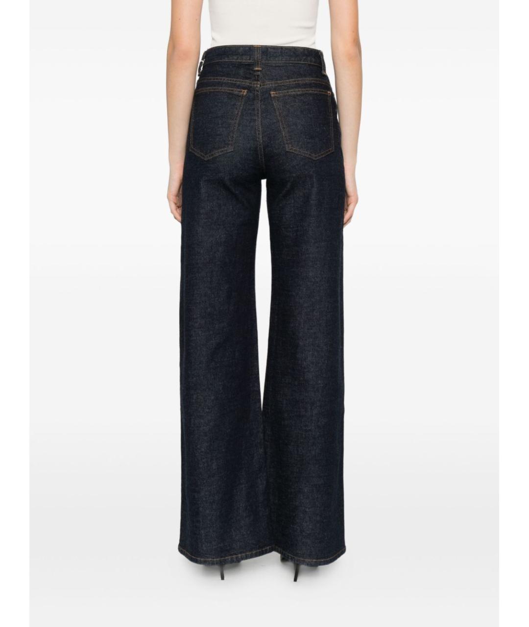 KHAITE Синие хлопковые прямые джинсы, фото 4