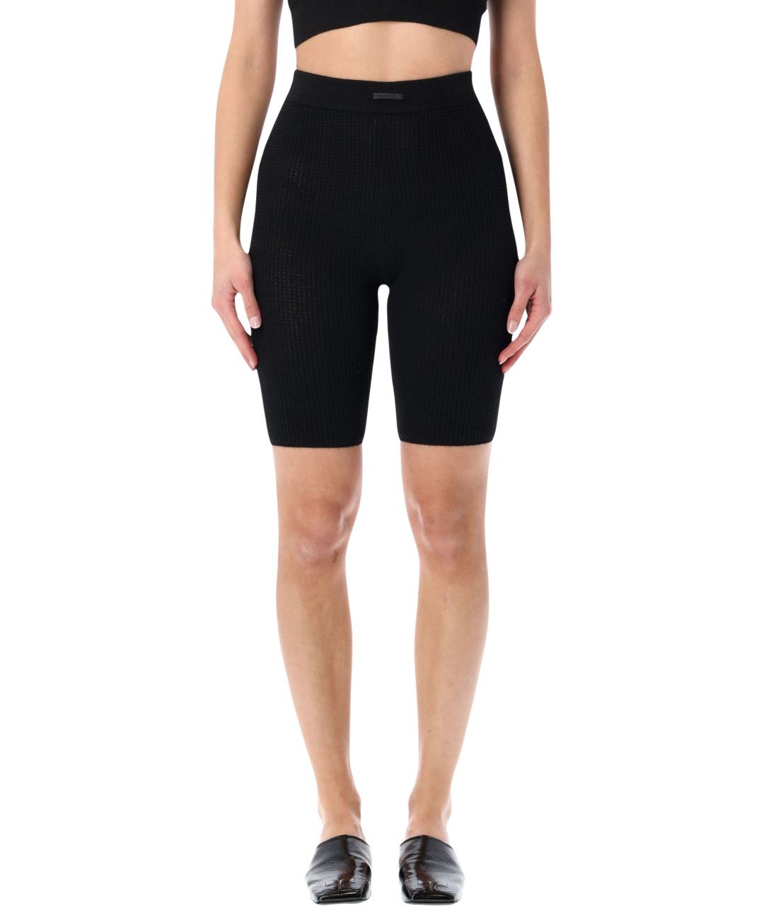 FEAR OF GOD ESSENTIALS Черные полиэстеровые леггинсы и велосипедки, фото 4