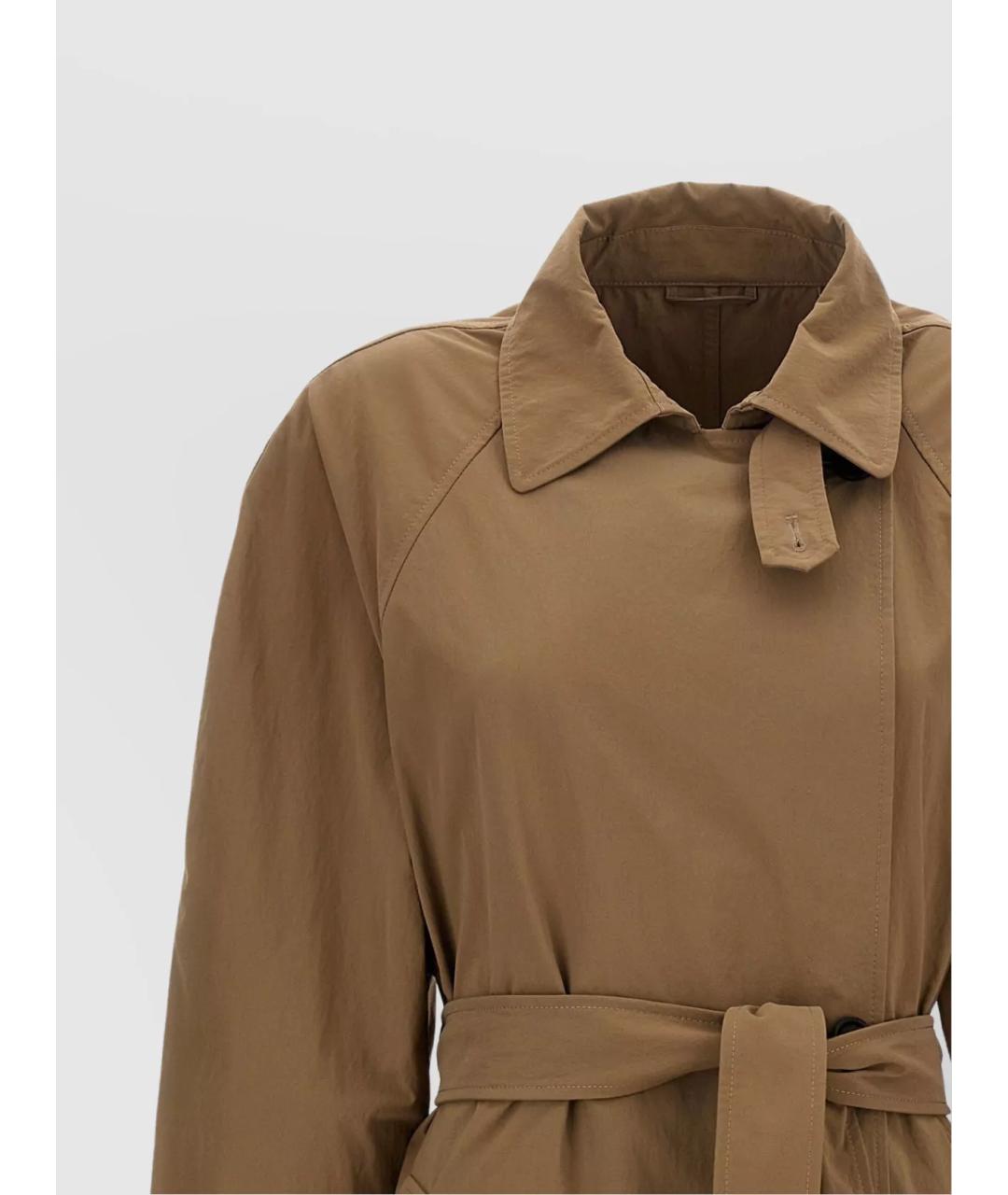 BRUNELLO CUCINELLI Бежевый полиамидовый тренч/плащ, фото 3