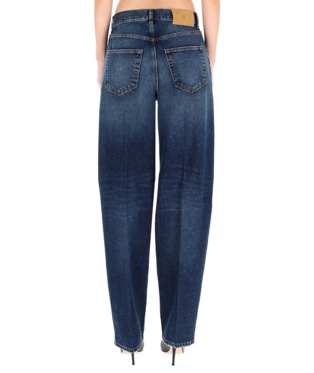 PT TORINO Синие хлопковые прямые джинсы, фото 4