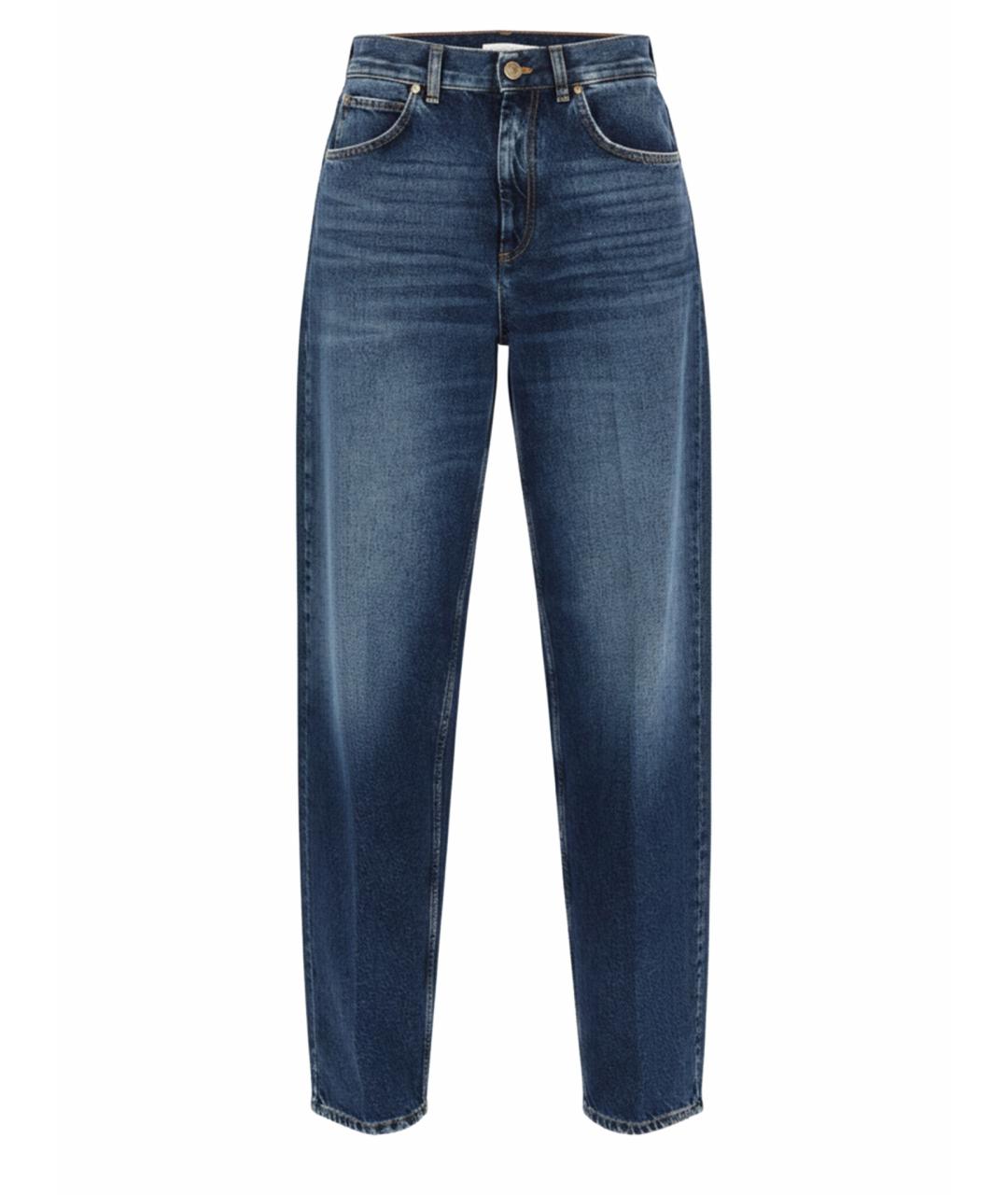 PT TORINO Синие хлопковые прямые джинсы, фото 1