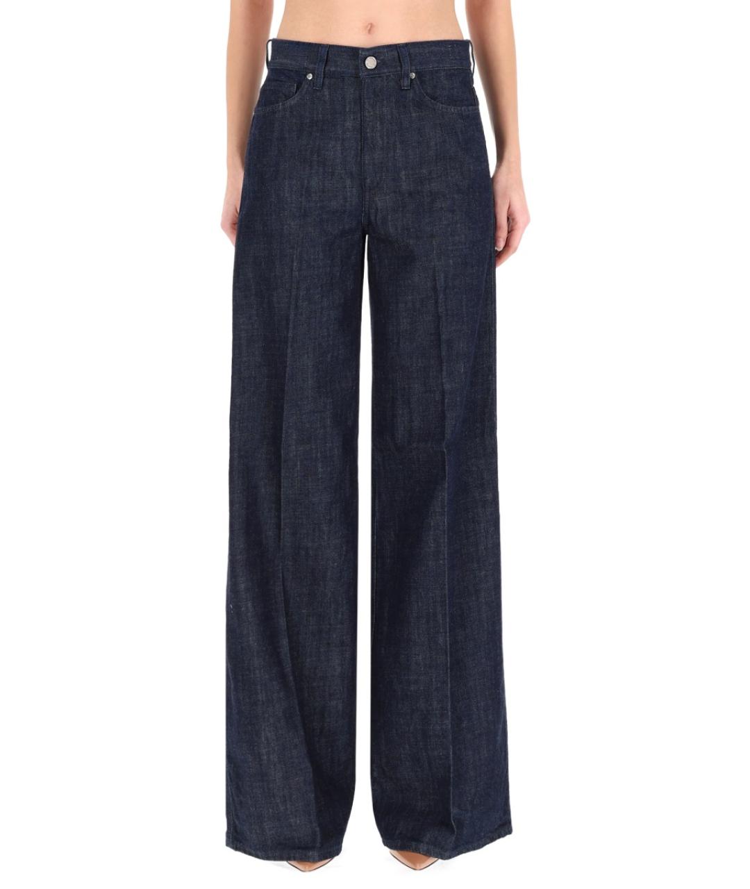 PT TORINO Синие хлопковые прямые джинсы, фото 5