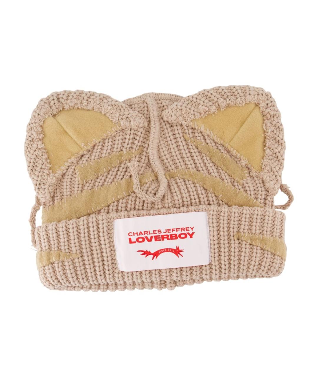CHARLES JEFFREY LOVERBOY Бежевая хлопковая шапка, фото 1