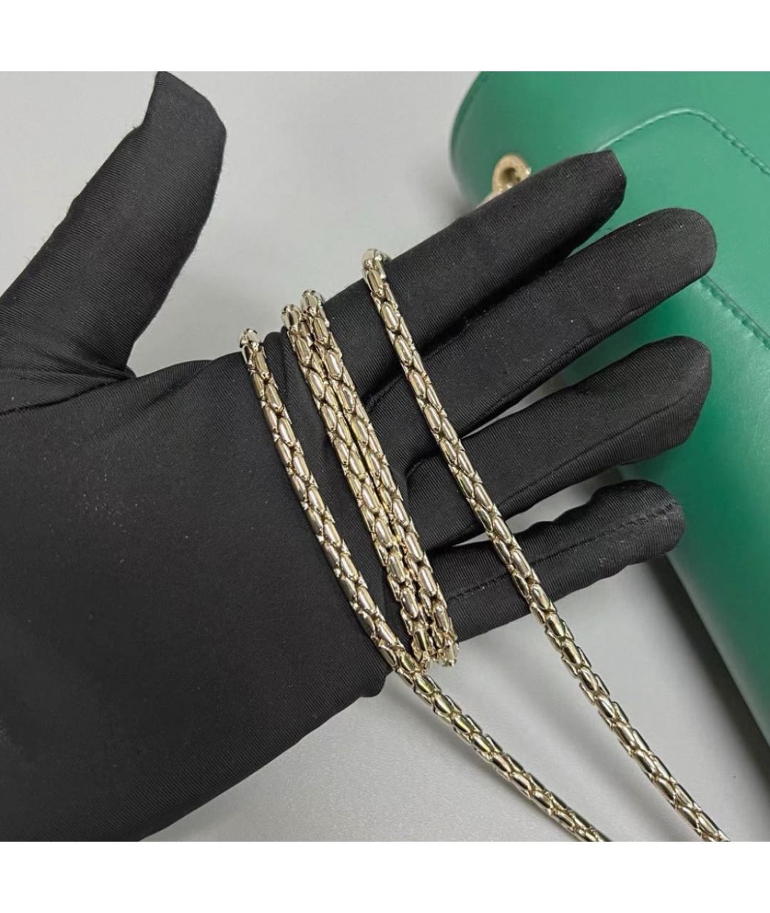 BVLGARI Зеленая кожаная сумка через плечо, фото 4