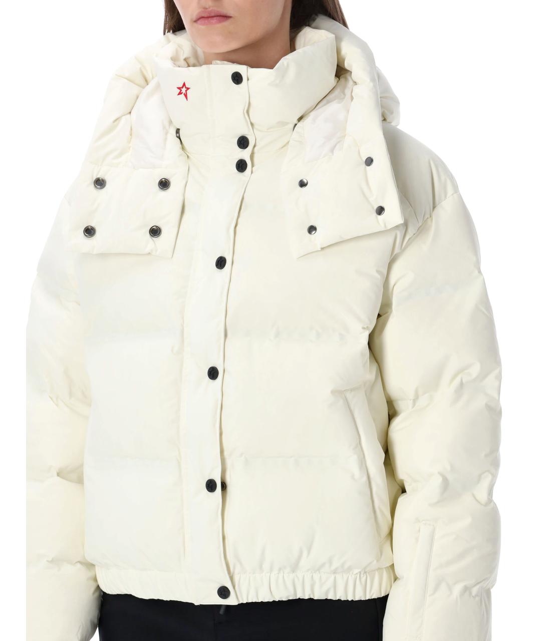 PERFECT MOMENT Белый полиамидовый пуховик, фото 4