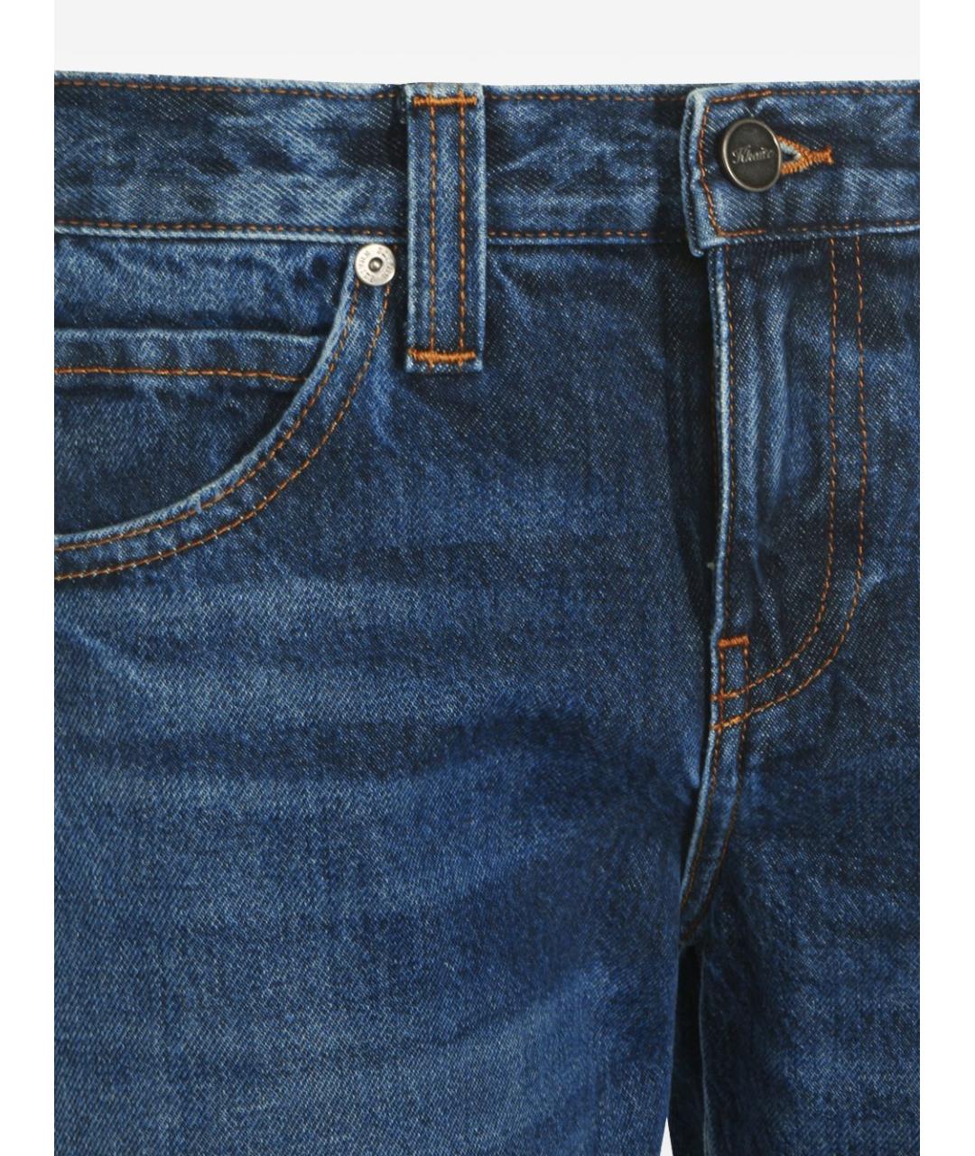 KHAITE Синие хлопковые прямые джинсы, фото 2