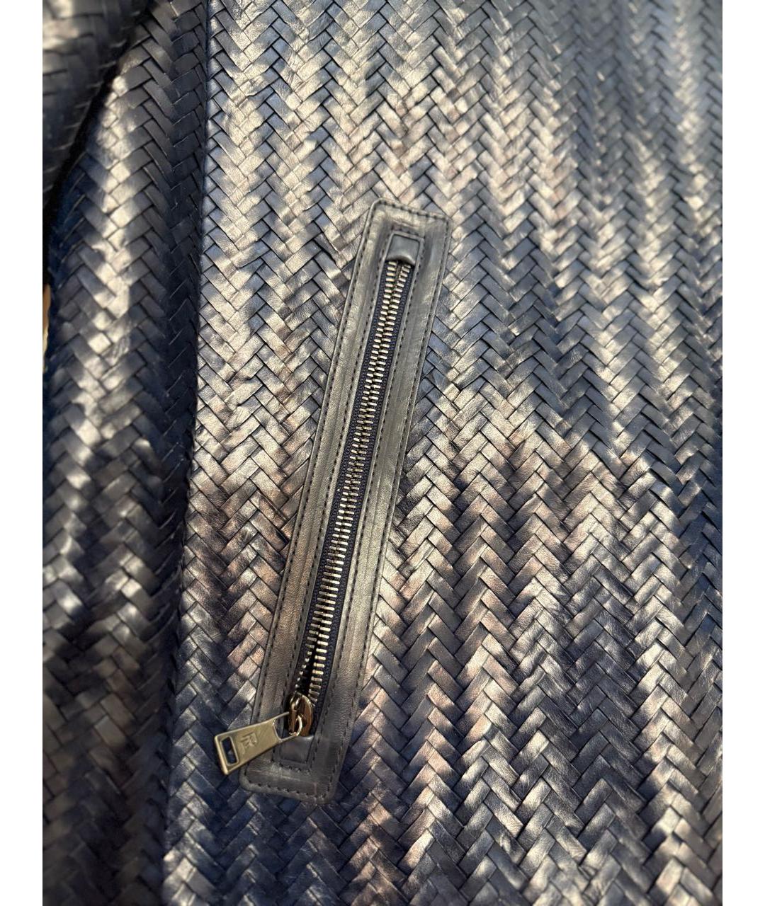 RALPH LAUREN Синяя кожаная куртка, фото 7