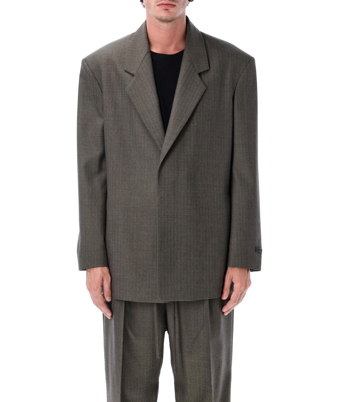 FEAR OF GOD Серый шерстяной жакет/пиджак, фото 2