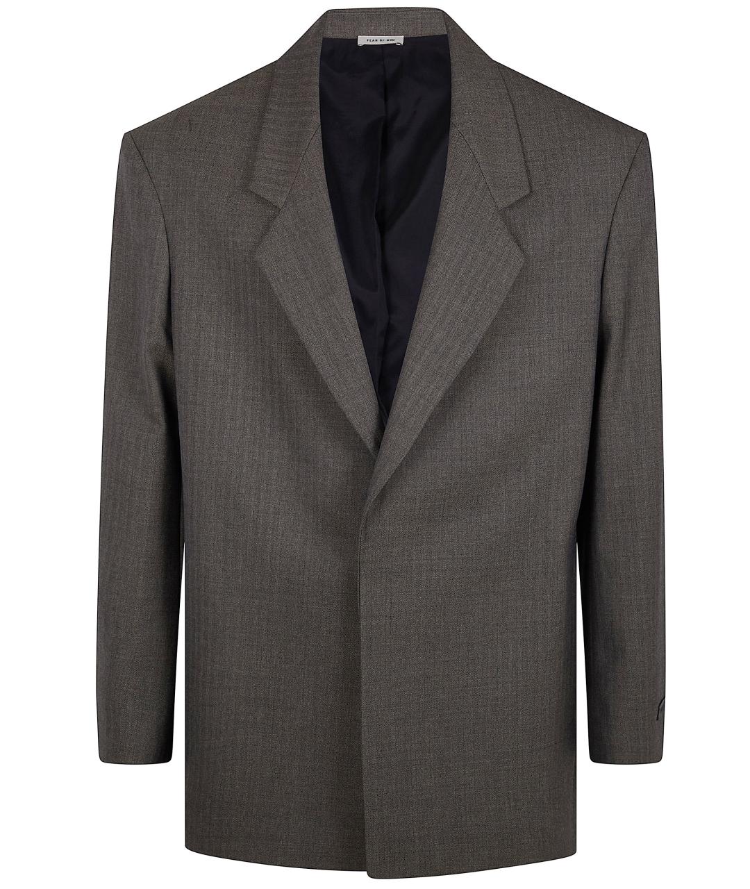 FEAR OF GOD Серый шерстяной жакет/пиджак, фото 1