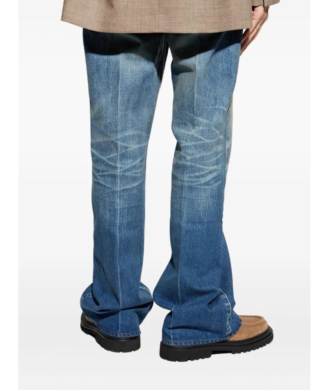 FEAR OF GOD Синие хлопковые прямые джинсы, фото 3