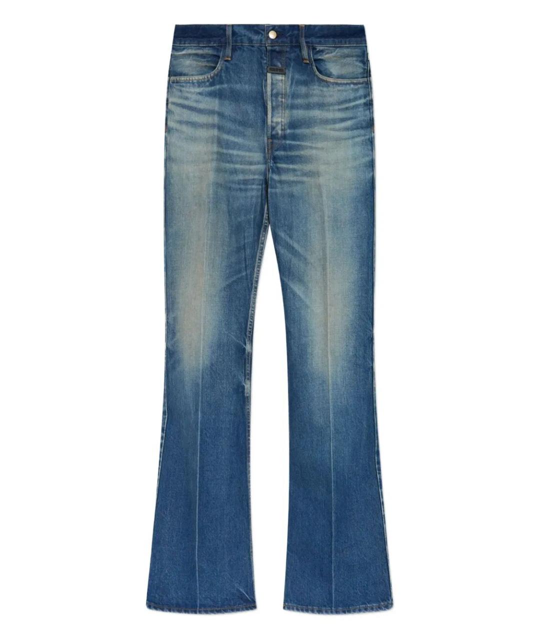 FEAR OF GOD Синие хлопковые прямые джинсы, фото 1