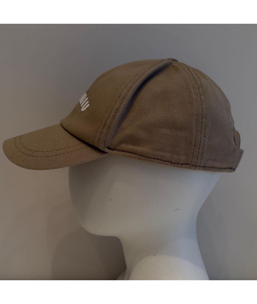 MIU MIU Бежевая хлопковая кепка, фото 3