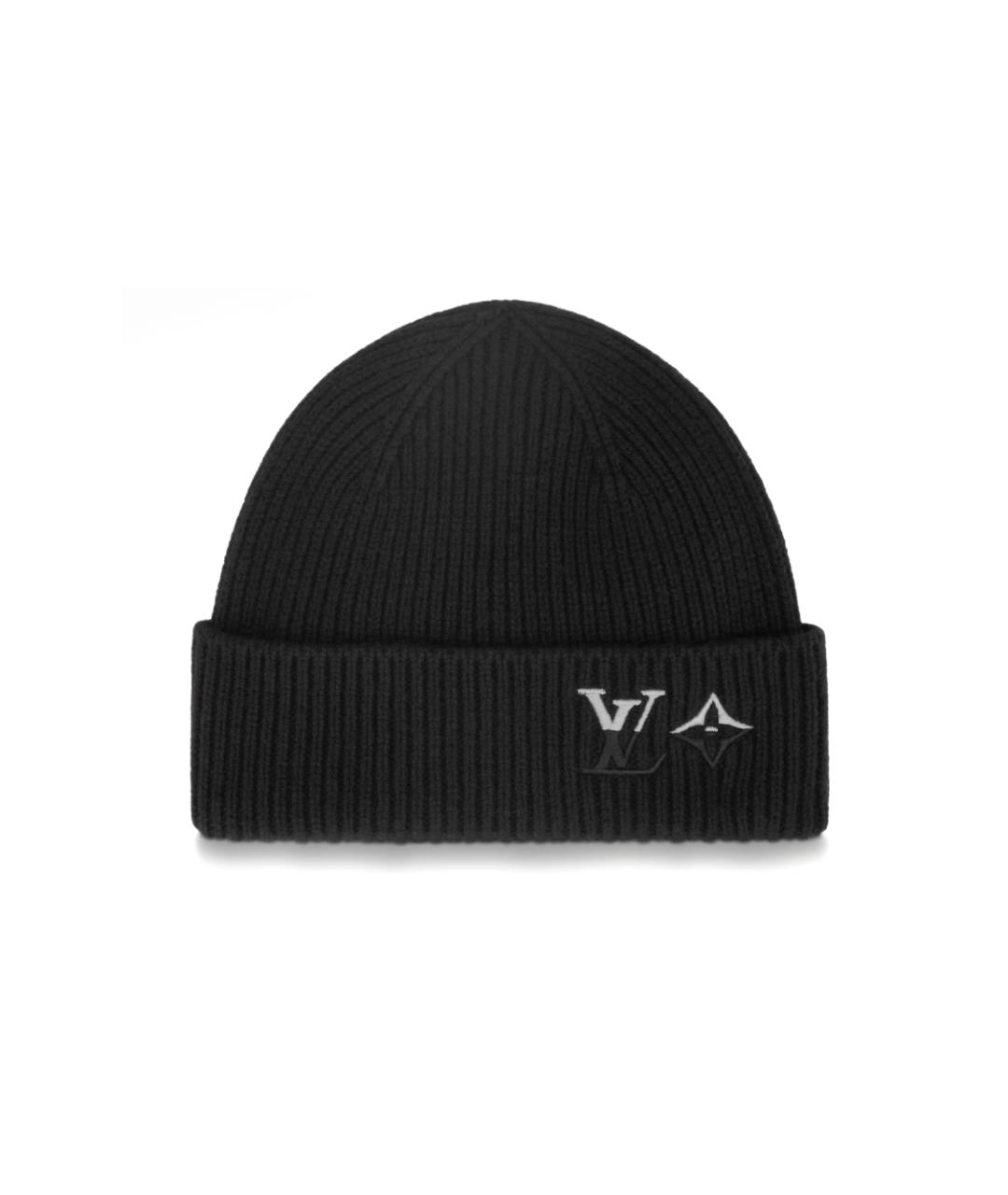 LOUIS VUITTON Черная шапка, фото 2