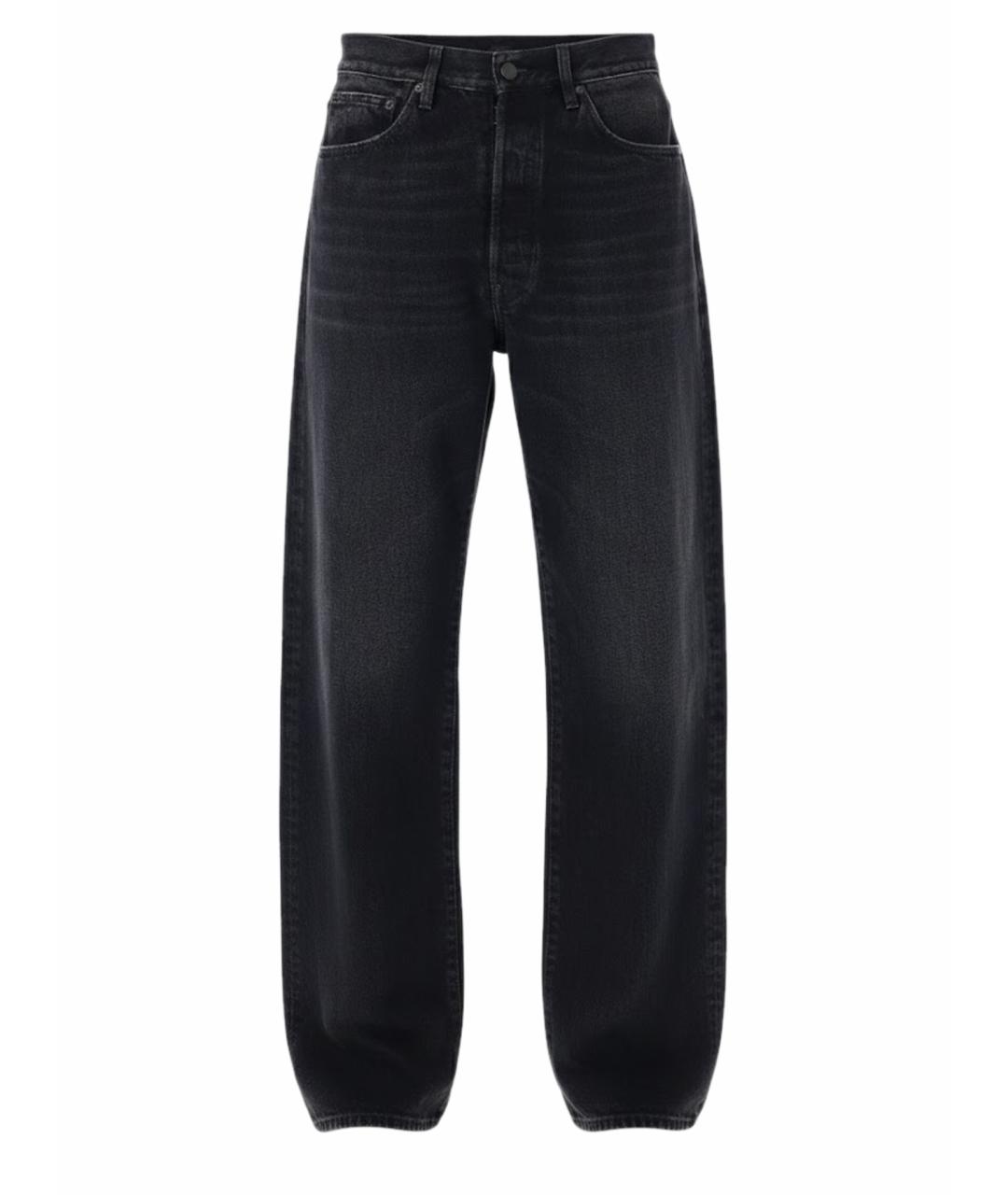 MAISON MARGIELA Черные хлопковые прямые джинсы, фото 1