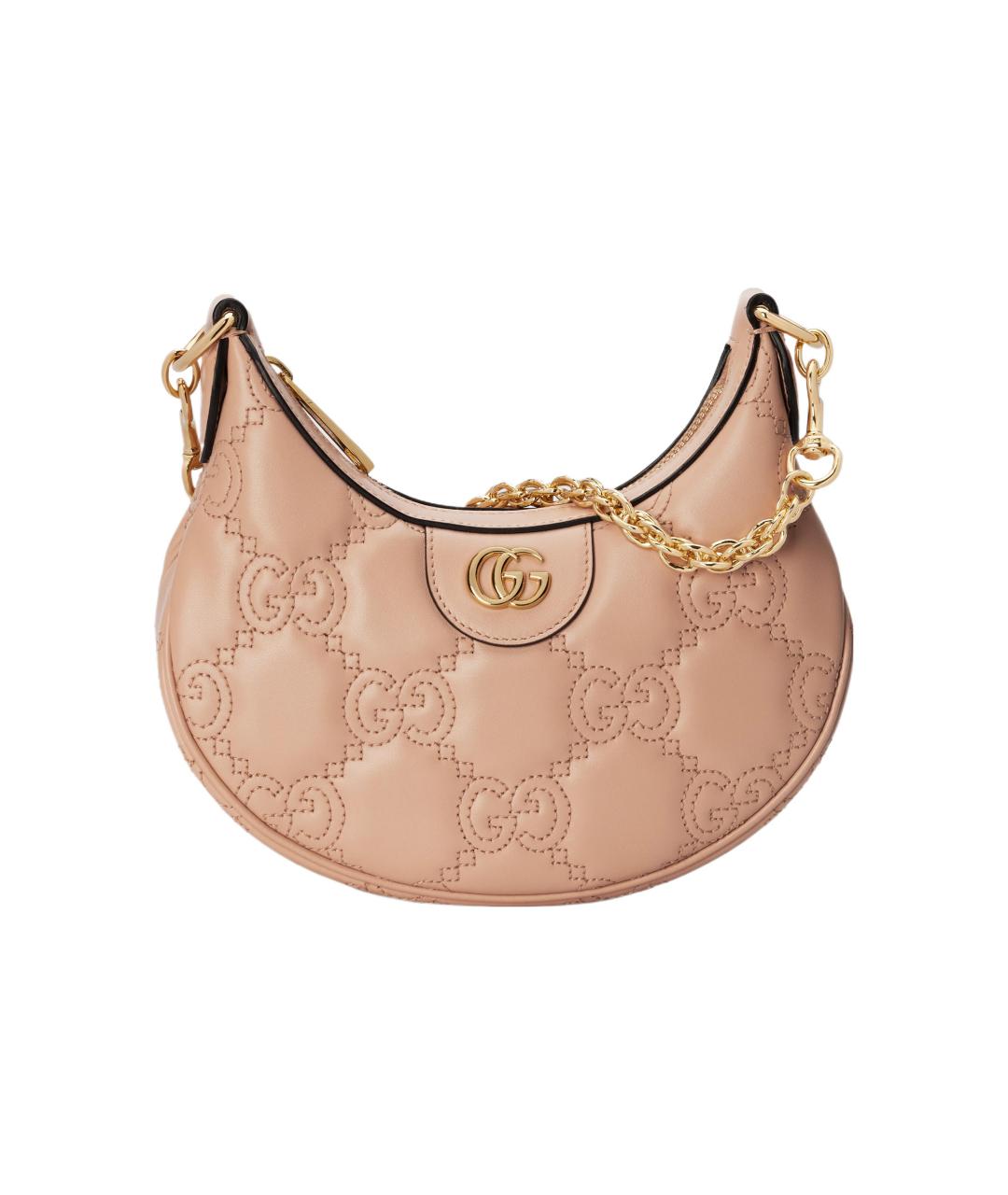 GUCCI Бежевая кожаная сумка через плечо, фото 1