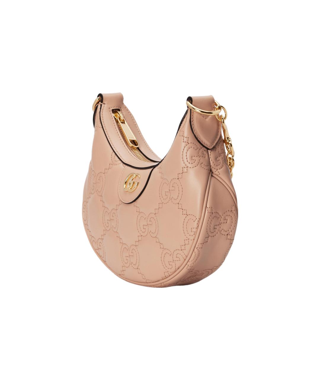 GUCCI Бежевая кожаная сумка через плечо, фото 3