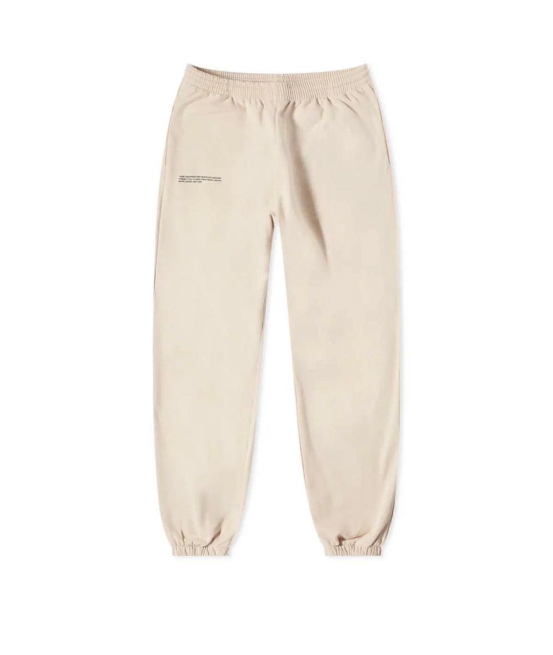 THE PANGAIA Бежевые хлопковые спортивные брюки и шорты, фото 1