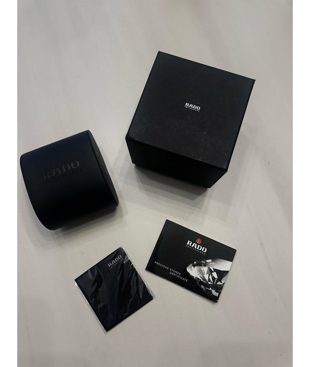 RADO Черные часы из желтого золота, фото 3