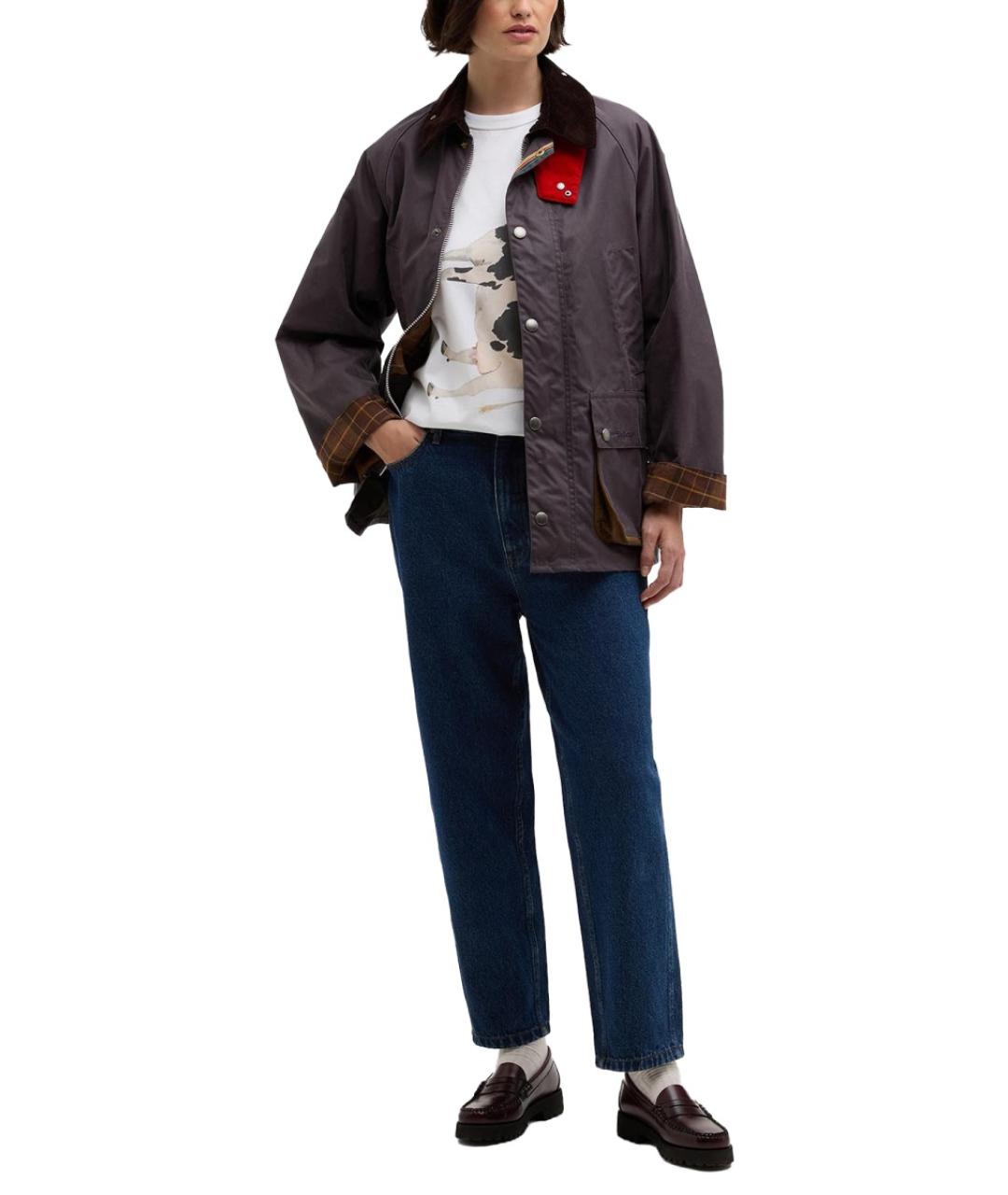 BARBOUR Фиолетовая хлопковая куртка, фото 2