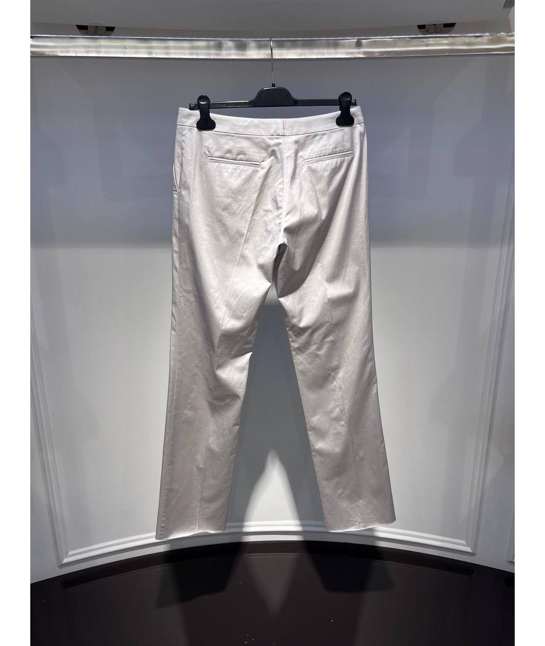 ETRO Серебряные прямые брюки, фото 2