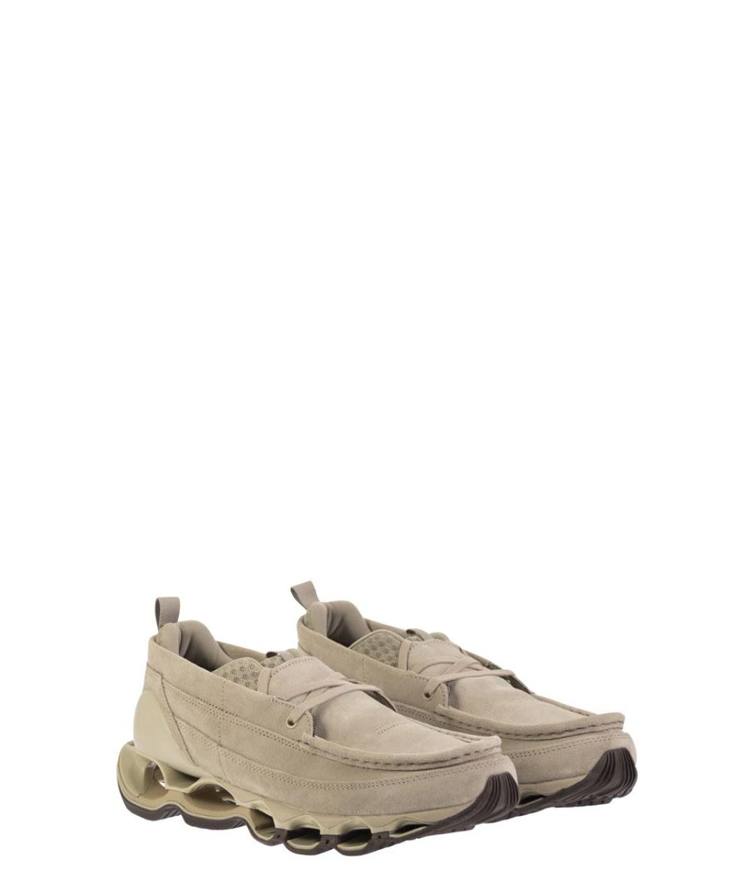 MIZUNO Бежевые замшевые кроссовки, фото 4