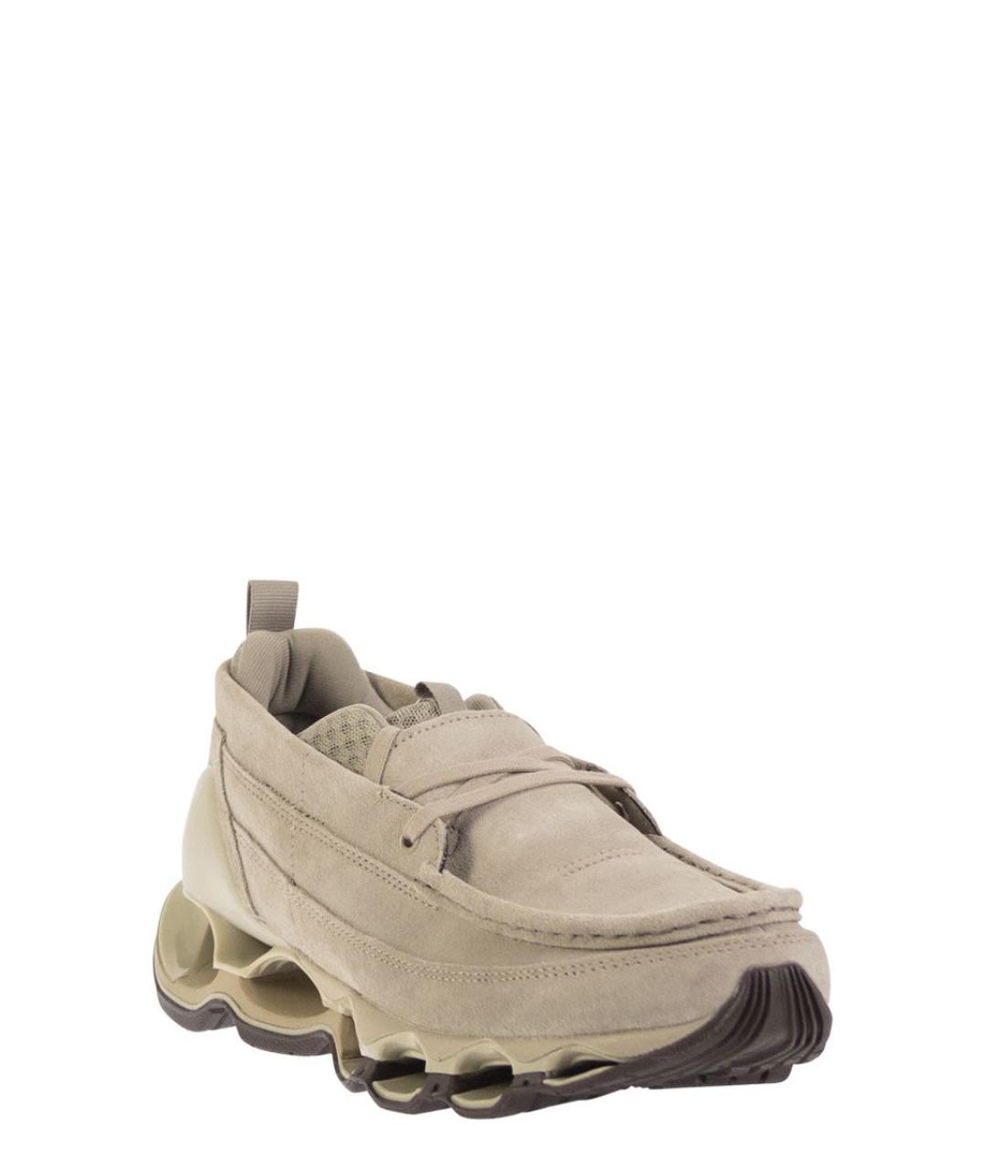 MIZUNO Бежевые замшевые кроссовки, фото 2