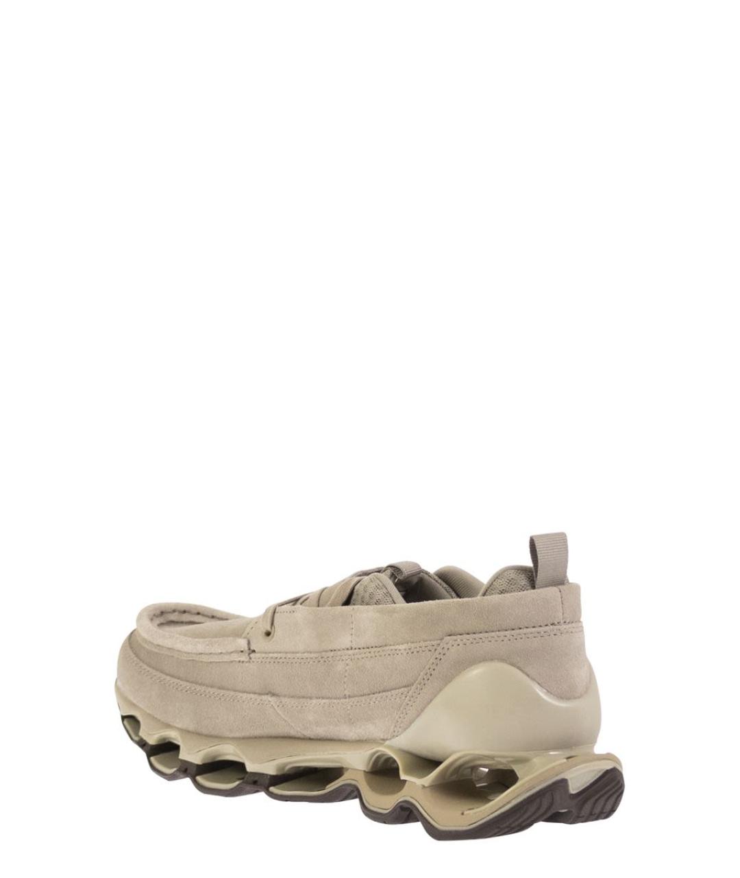 MIZUNO Бежевые замшевые кроссовки, фото 3