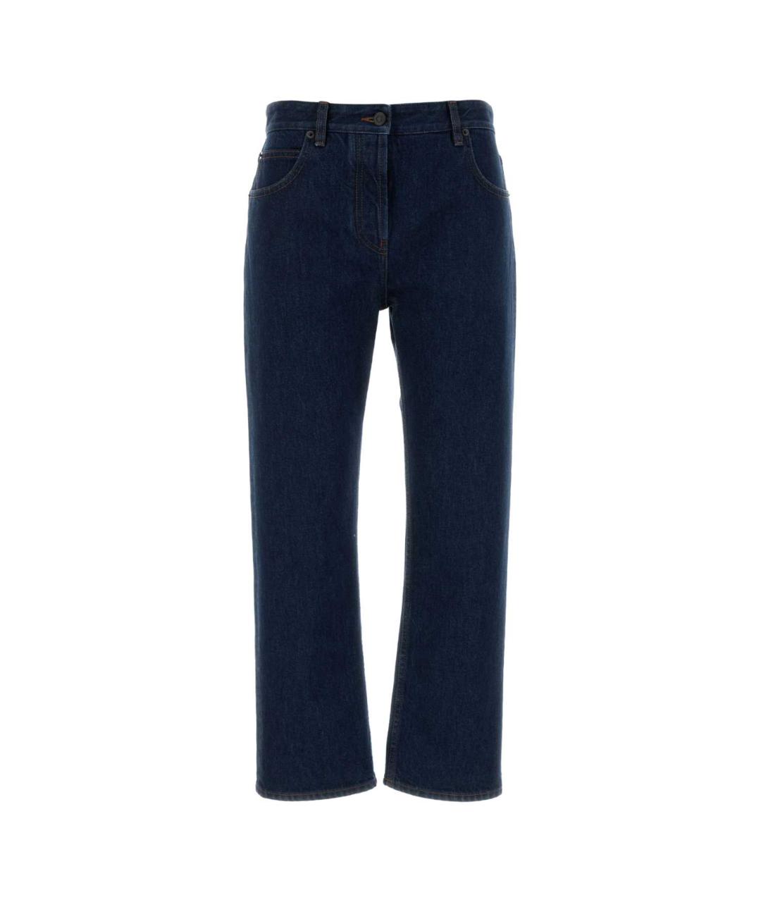 THE ROW Синие хлопковые прямые джинсы, фото 1