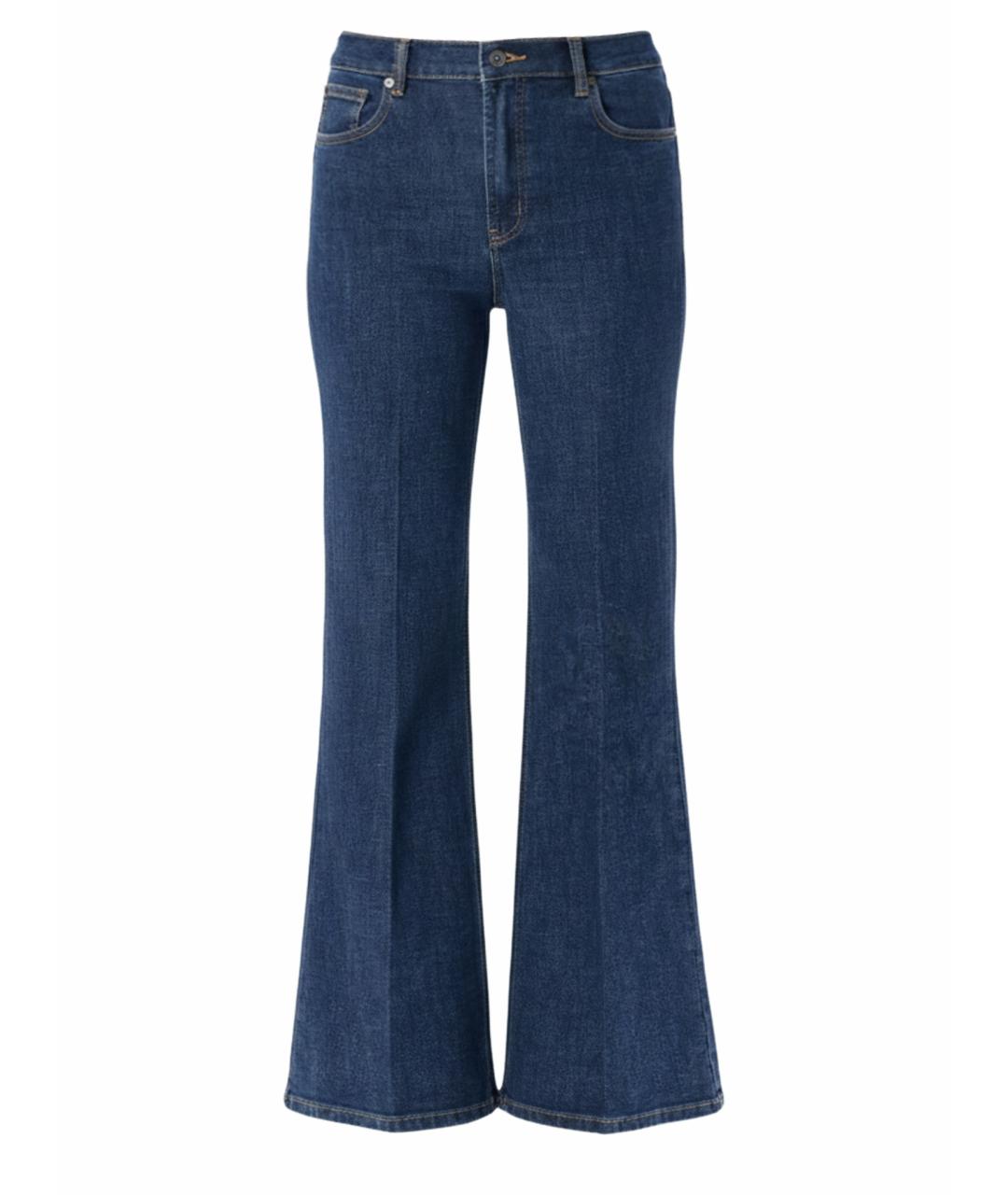 SELF-PORTRAIT Синие хлопковые джинсы клеш, фото 1