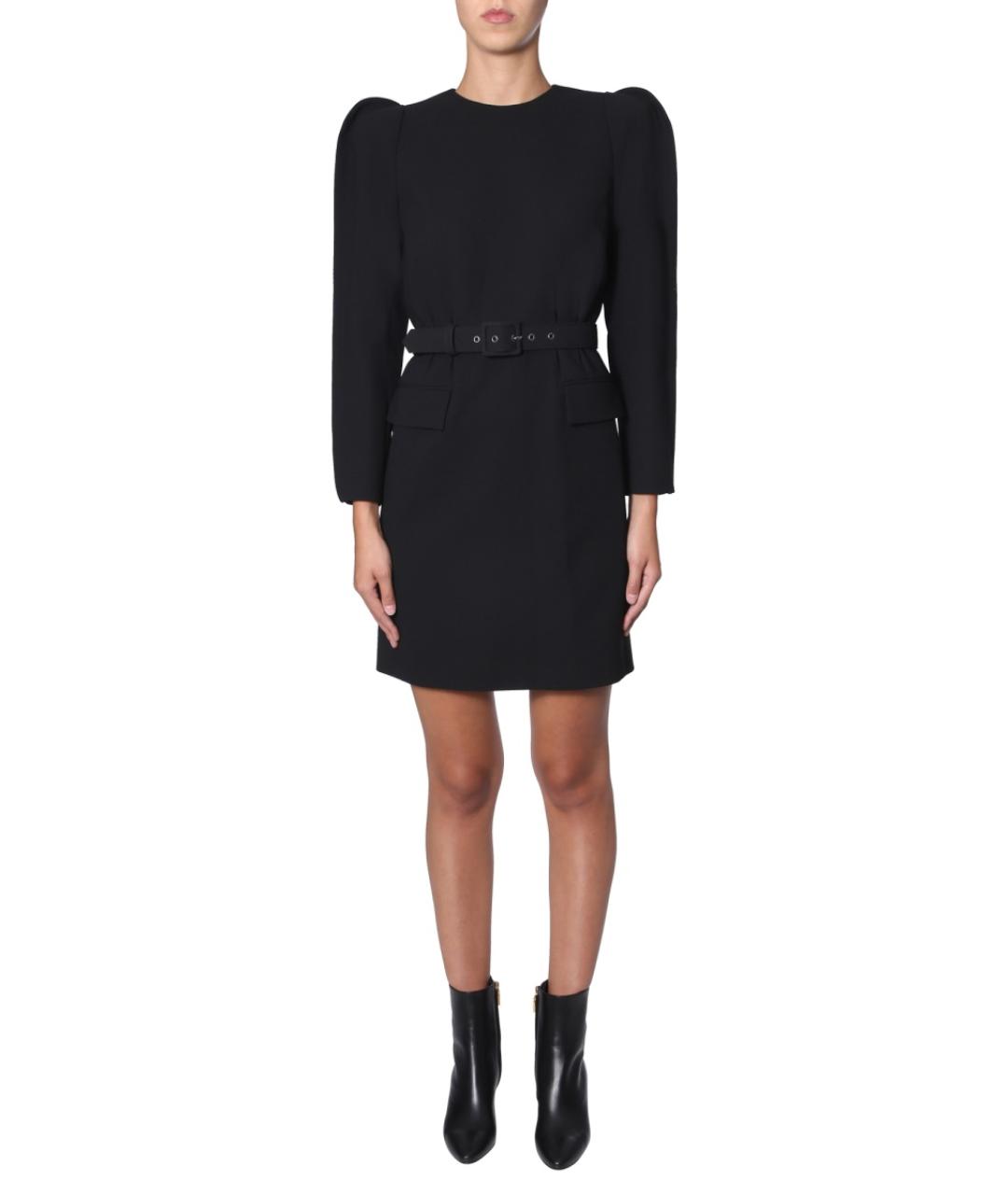 GIVENCHY Черное шерстяное повседневное платье, фото 5