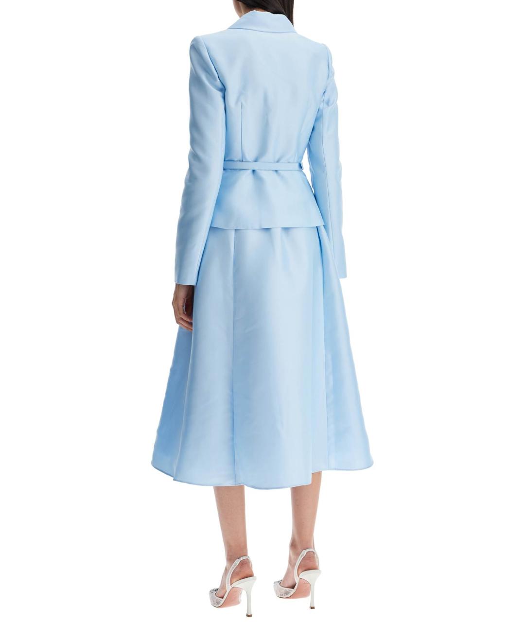 SELF-PORTRAIT Синее полиэстеровое повседневное платье, фото 3