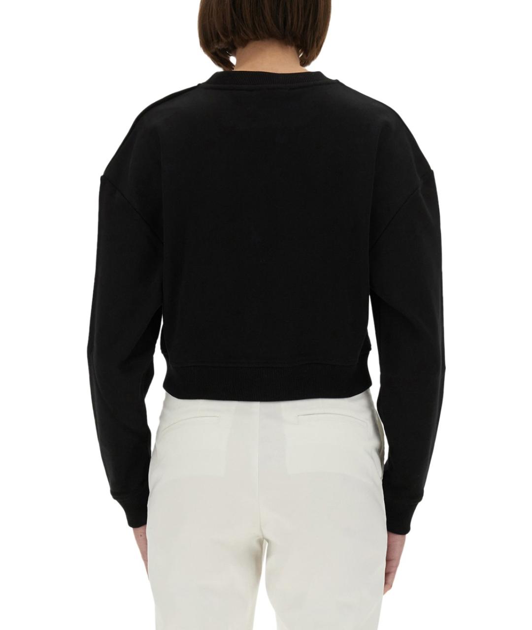 BALMAIN Черный хлопковый джемпер / свитер, фото 4