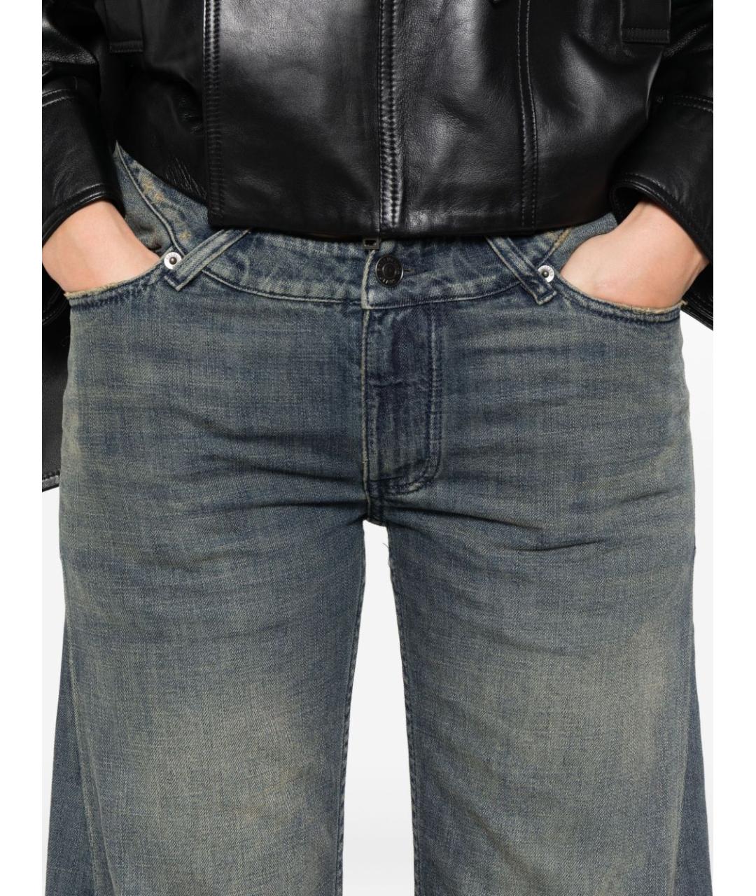 BALENCIAGA Серые хлопковые прямые джинсы, фото 3