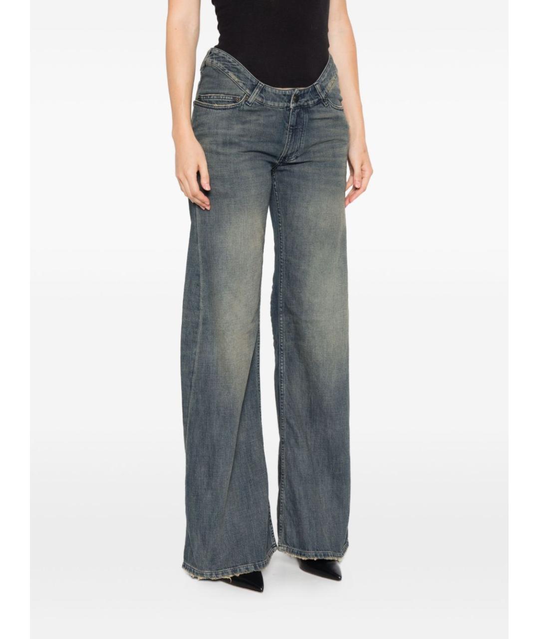 BALENCIAGA Серые хлопковые прямые джинсы, фото 5