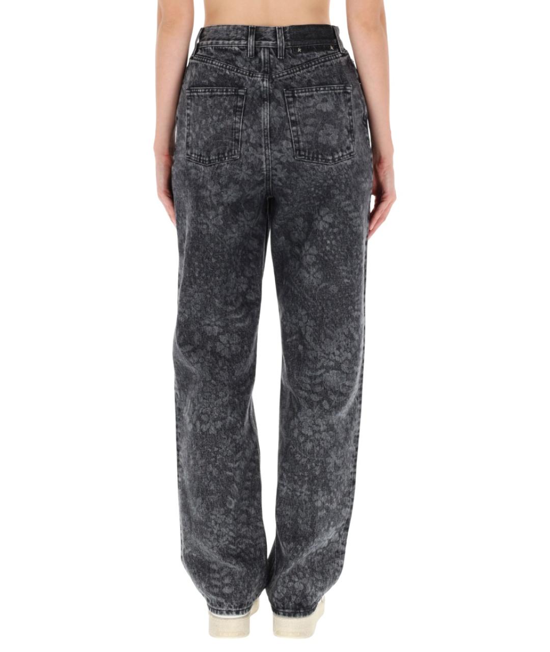 GOLDEN GOOSE DELUXE BRAND Черные хлопковые прямые джинсы, фото 5