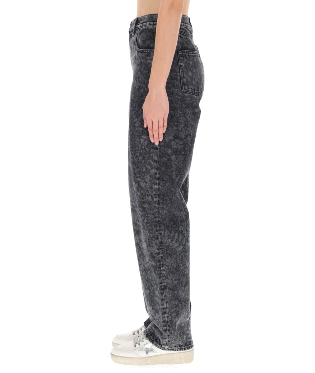 GOLDEN GOOSE DELUXE BRAND Черные хлопковые прямые джинсы, фото 4