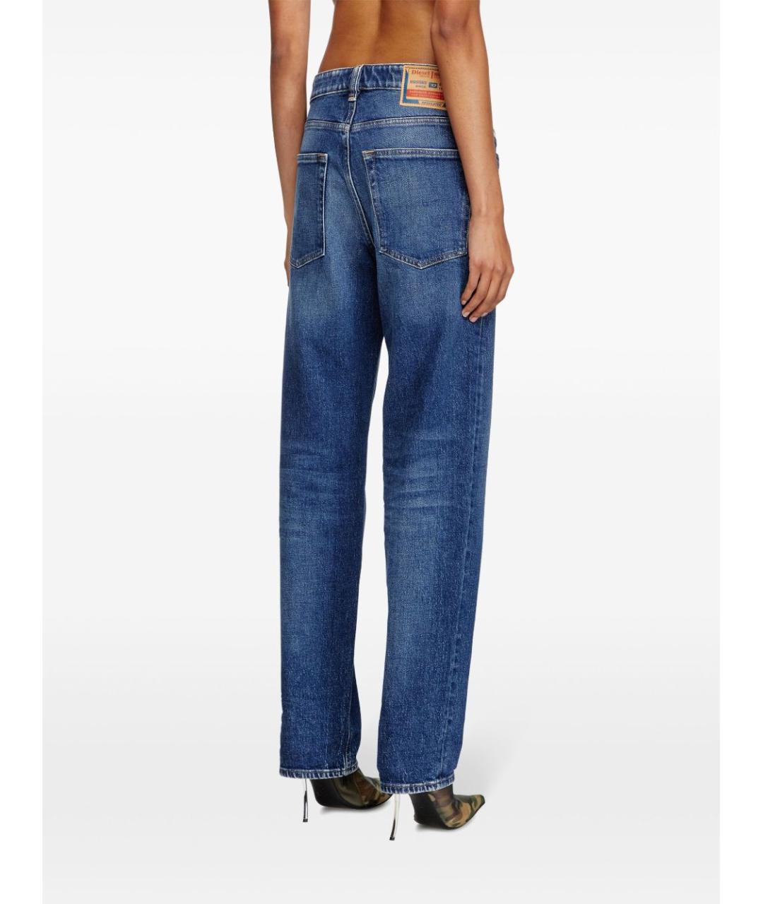 DIESEL Синие хлопковые прямые джинсы, фото 6