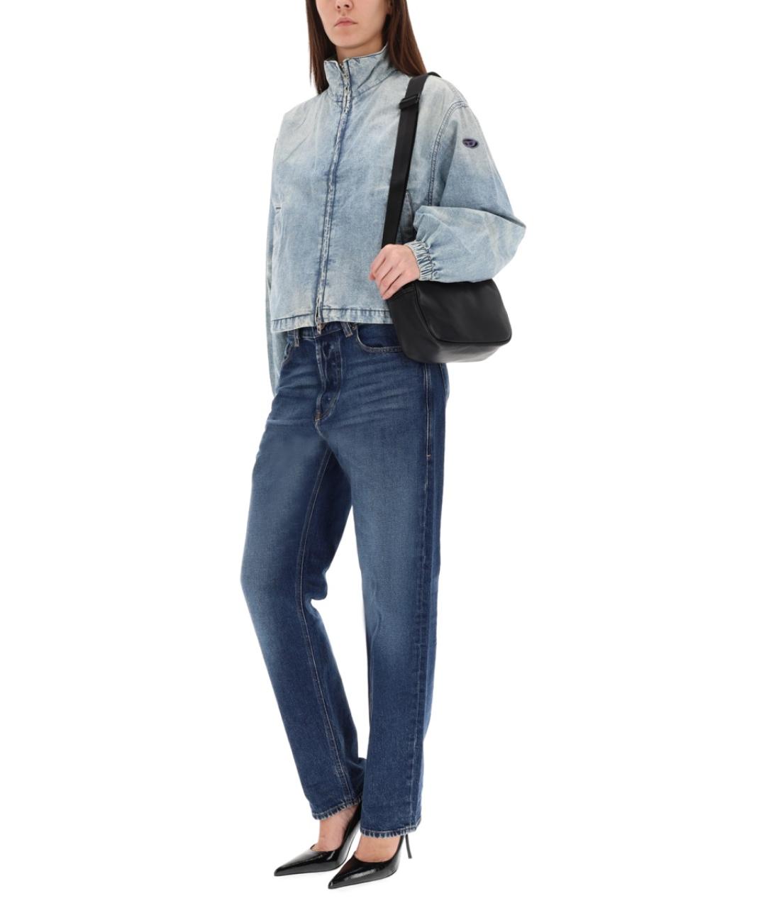 DIESEL Синие хлопковые прямые джинсы, фото 3