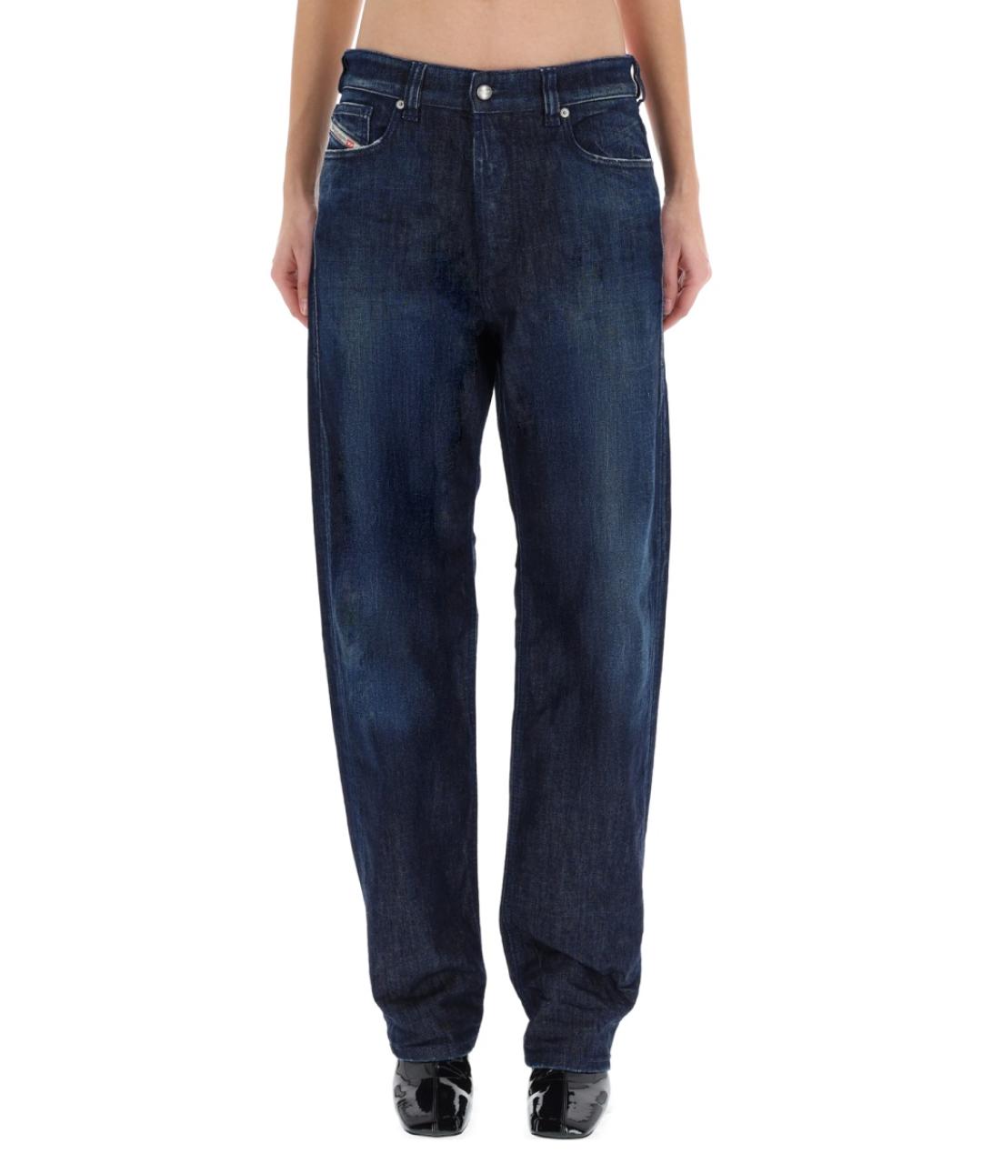 DIESEL Синие хлопковые прямые джинсы, фото 2
