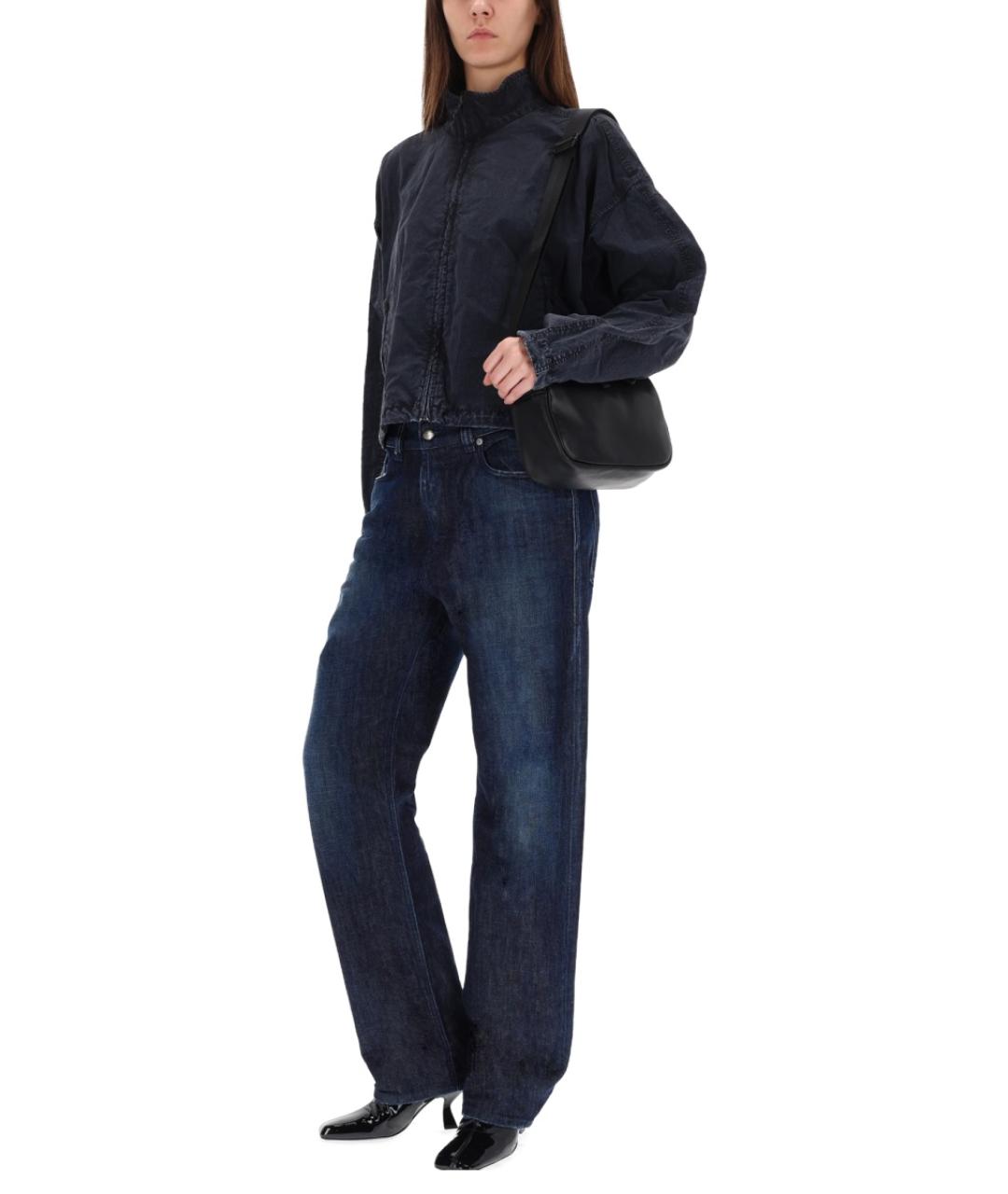 DIESEL Синие хлопковые прямые джинсы, фото 3