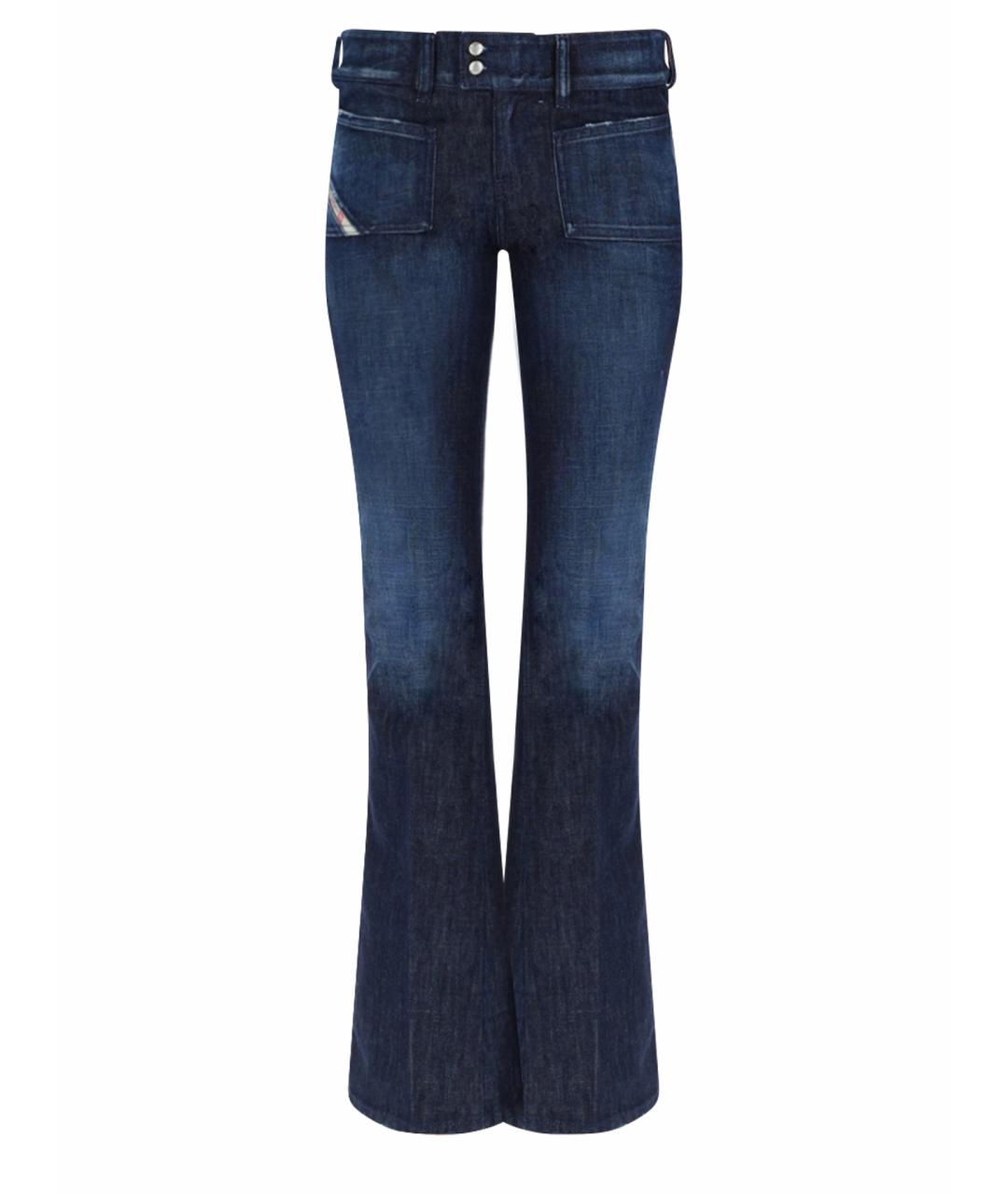 DIESEL Синие хлопковые джинсы клеш, фото 1