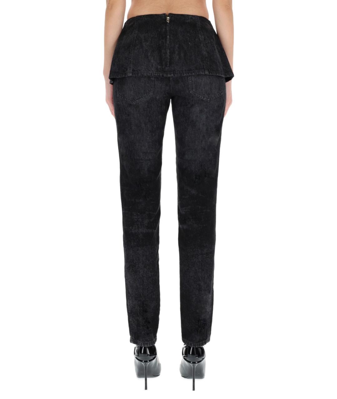 DIESEL Черные хлопковые прямые джинсы, фото 5