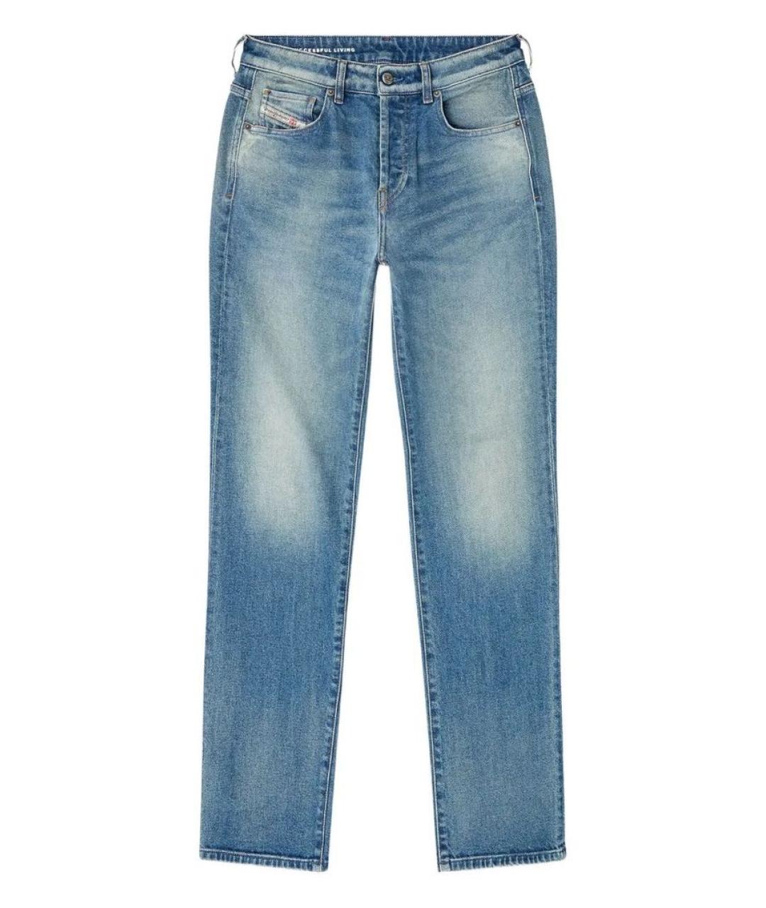 DIESEL Синие хлопковые прямые джинсы, фото 1